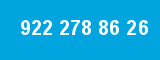 922 278 86 26 922 278 86 26